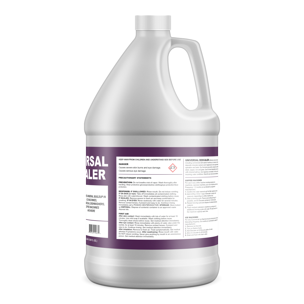 Universal Descaler (1gallons), Commercial Grade Delimer Active Element