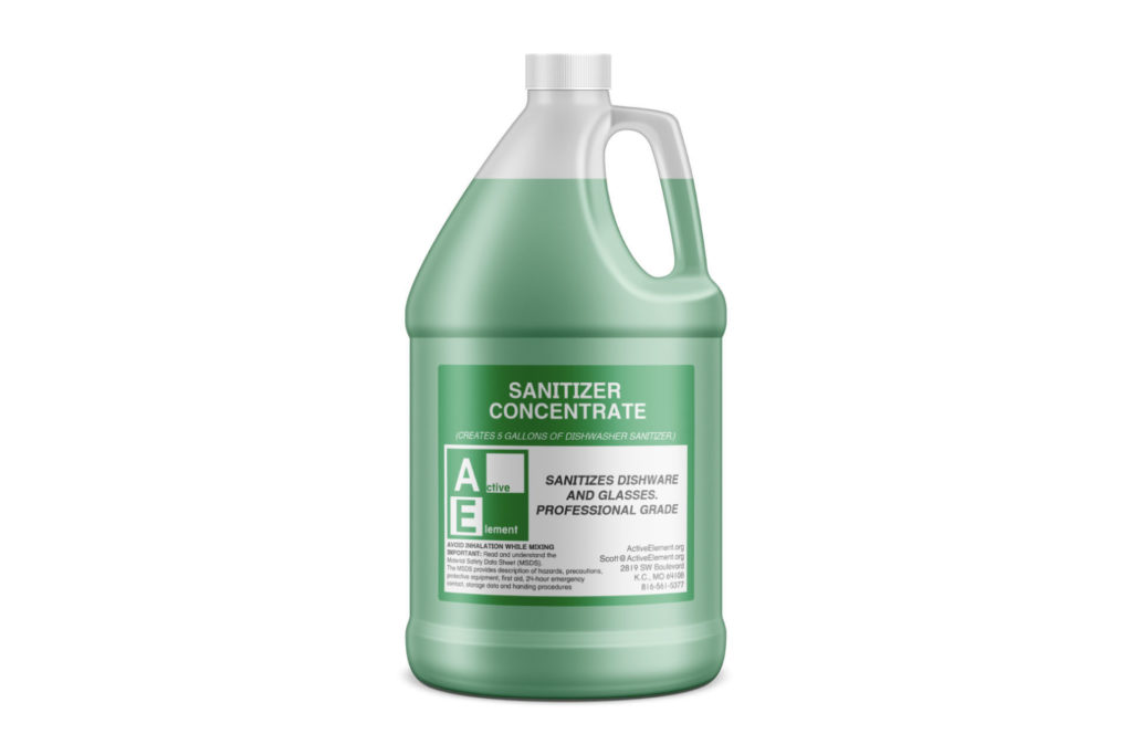 Dishwasher Sanitizer, CommercialGrade, Each Bottle Makes a 5gallon