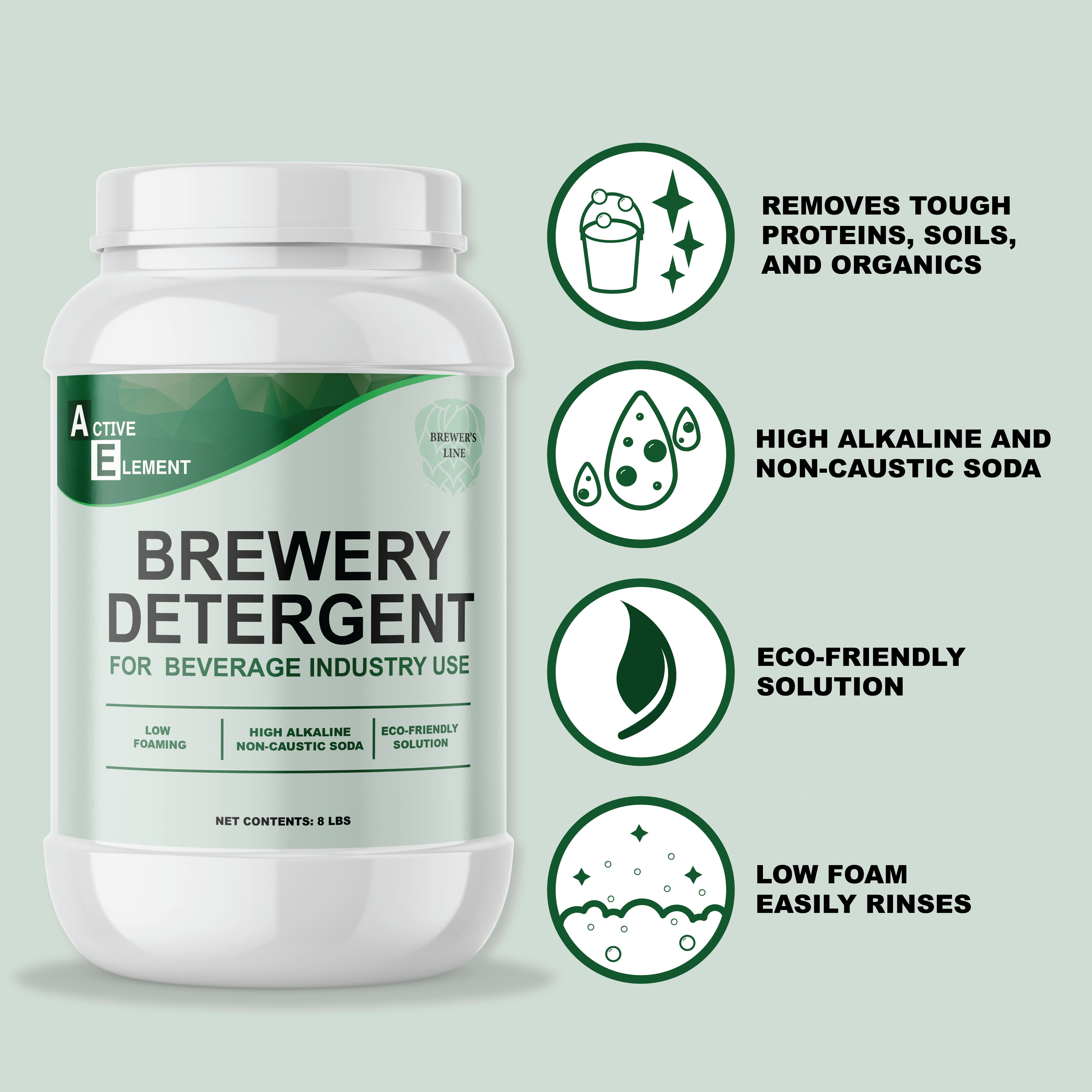 Brewery Detergent, Active Element, High-Alkaline Concentrated Powder